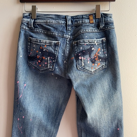 Skinny Jeans with Colourful Paint Size 5 - Picture 6 of 9